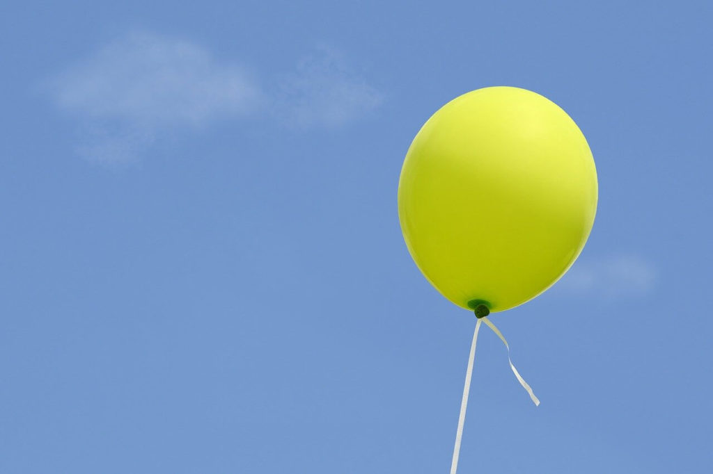 Luftballon am Himmel